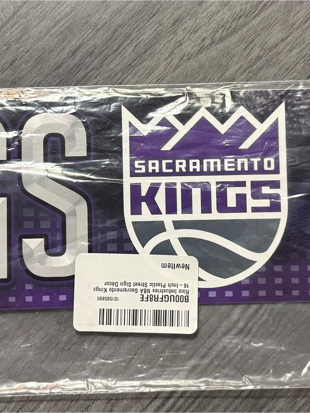 Sacramento Kings NBA Street Sign - Purple & White